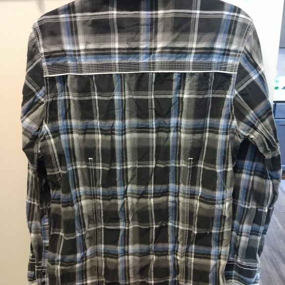 BKE Men's Western Style Plaid Shirt - Picture 2 of 8